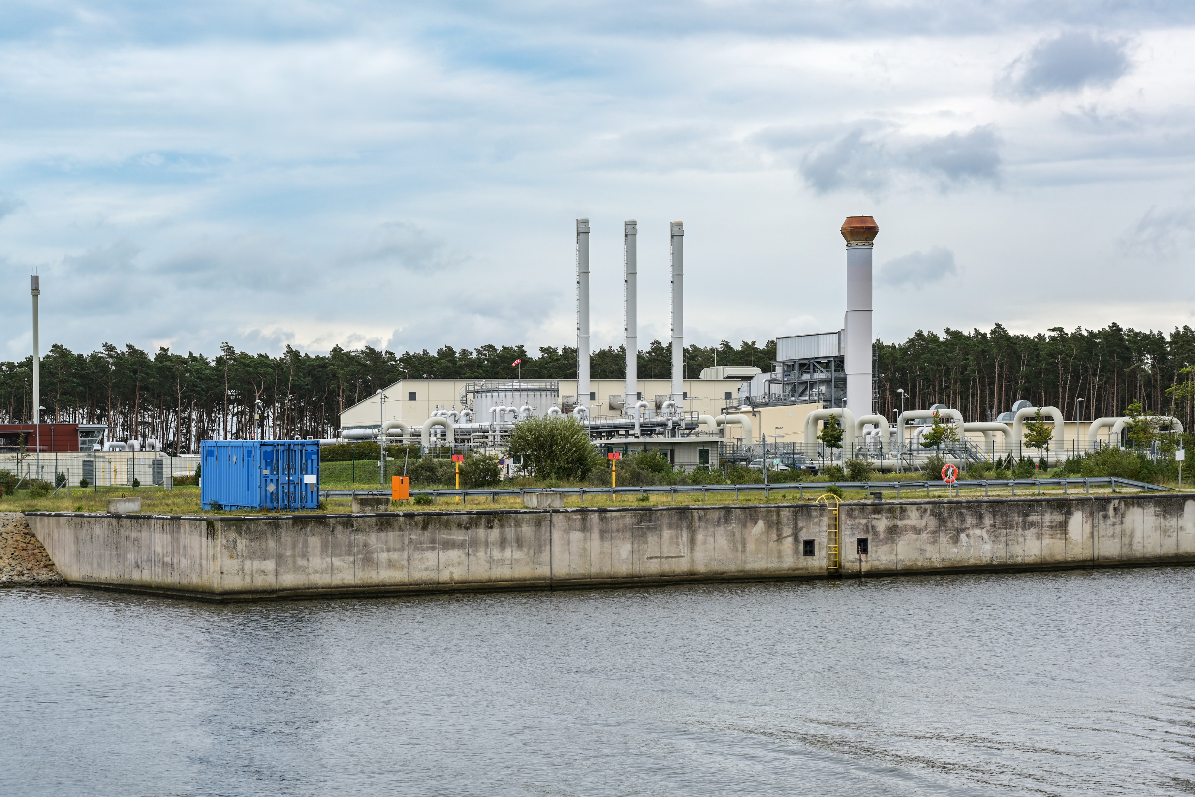 Le terminal Nord Stream 2 à Lubmin en Allemagne