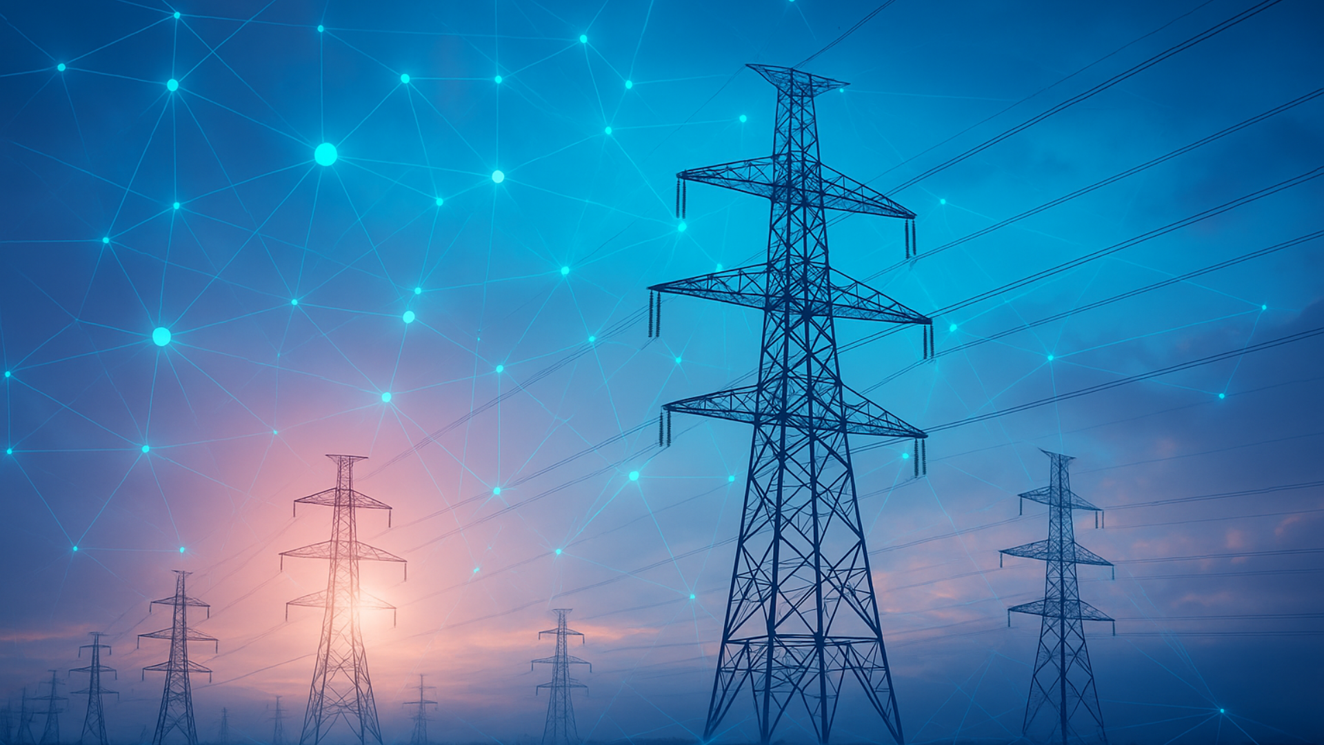 Réseau électrique intelligent illustrant l’effacement énergétique et la flexibilité de la demande en entreprise
